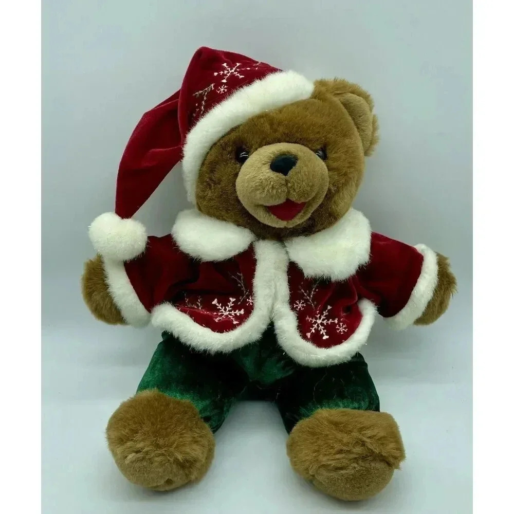 Dan Dee Teddy Bear Brown Plush Stuffed‎ Animal 14 Inch Christmas Vintage 2004